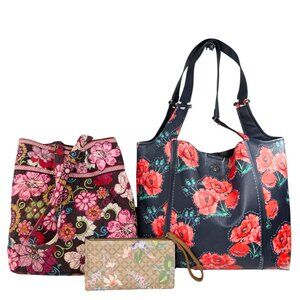 Floral Purse Wallet Tote Bundle Vera Bradley Nanette Lepore